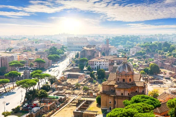 Roma vista aérea