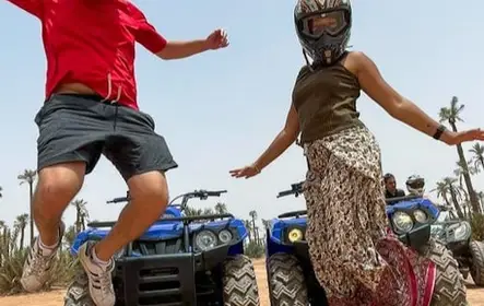 Deserto de Palmeraie: aventura guiada de meio dia em quadriciclo + traslados de Marrakesh