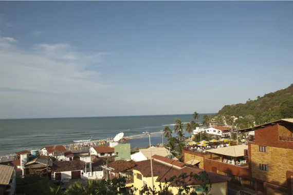 Bela vista da praia de Pipa